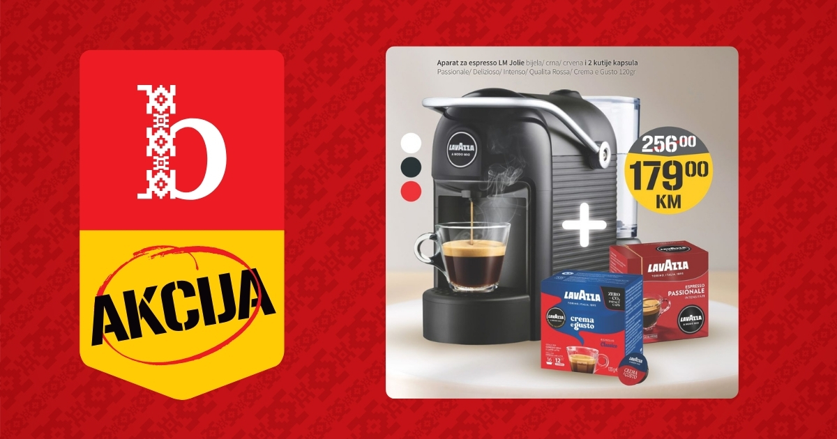 Akcija: Aparat za espresso LM Jolie + 2 kutije kapsula